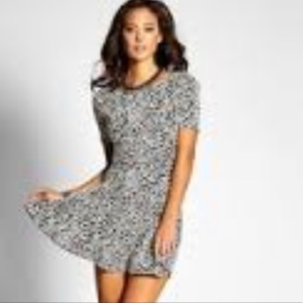 NWT Guess Leopard Jacquard Dress retail $98